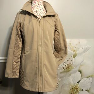 Jones New York women’s Quilted coat/ Hoodie Sz L